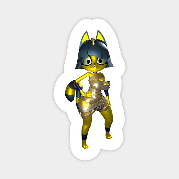 Bossy Ankha Magnet by amithachapa