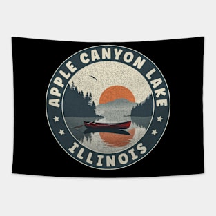 Apple Canyon Lake Illinois Sunset Tapestry