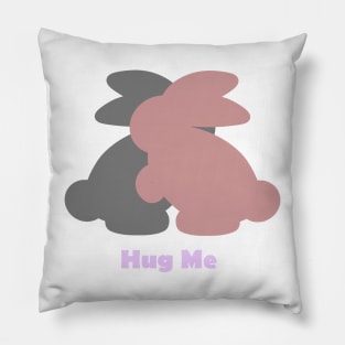 Bunnies hug Pillow