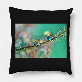 Smokey Rainbow Drops Pillow