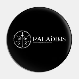 Paladin Character Class TRPG Tabletop RPG Gaming Addict Pin