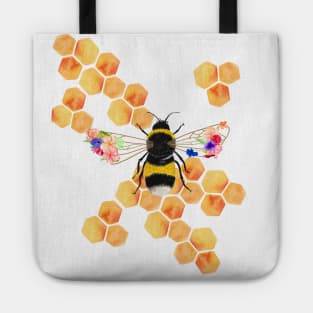 Floral Honeycomb Tote