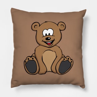 Cute Teddy Bear Cartoon Pillow