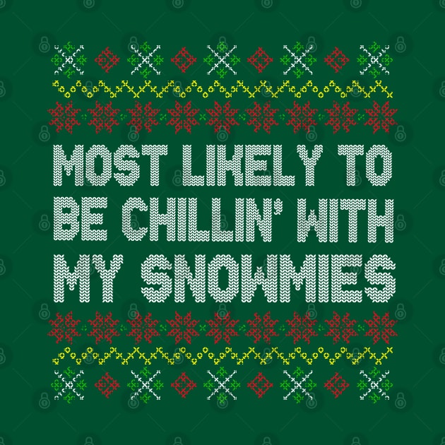 Most Likely To Be Chillin' With My Snowmies by E