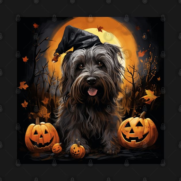 Black Skye Terrier Halloween by NatashaCuteShop