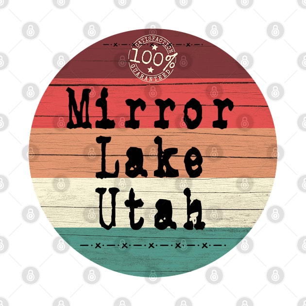 Mirror Lake Utah retro by artsytee