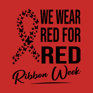 Red Ribbon Week Awareness Red Ribbon T-Shirt