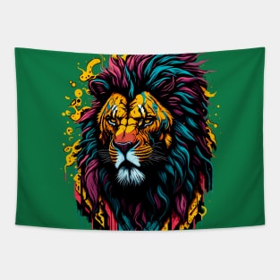 Concrete Jungle - Lion 2024 Tapestry