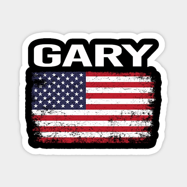 The American Flag Gary Magnet by flaskoverhand