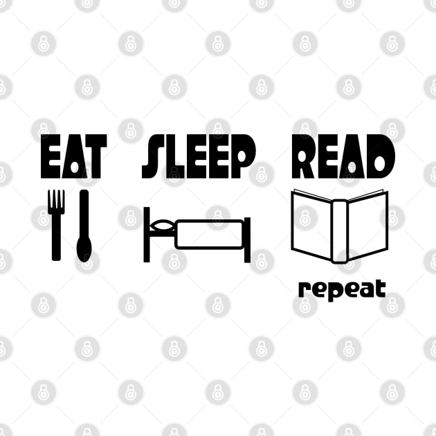 Eat Sleep Read Repeat by candhdesigns