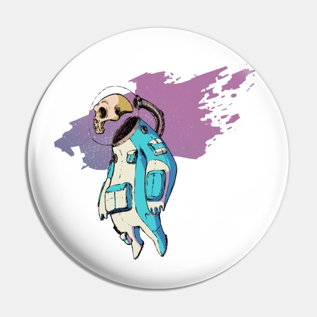 Spacetronaut IN-B1U3 Pin by SketchGeek