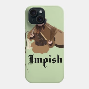 Dwight Schrute Impish Belsnickel Art – The Office (black text) Phone Case