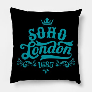 London Soho, London Soho Schriftzug, London Soho Style Pillow