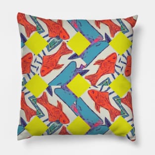 Goldfish Pattern Pillow