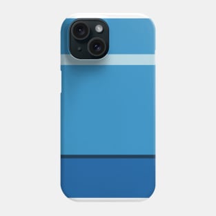 A world-class mixture of Light Blue, Christmas Blue, Prussian Blue and Peacock Blue stripes. Phone Case