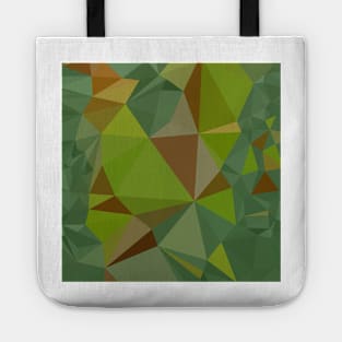 Dark Pastel Green Abstract Low Polygon Background Tote