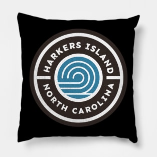 Harkers Island, NC Waves Summer Vacationing Pillow