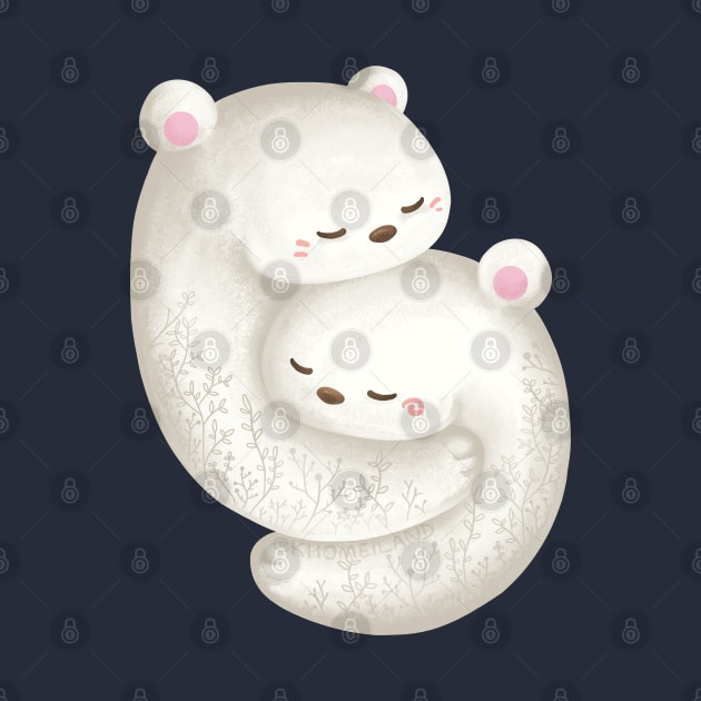 Bears Hugging Each Other by Khotekmei