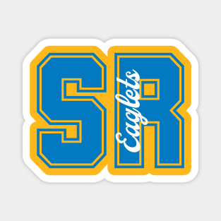 SunRidge Eaglets Collegiate Lettering Blue Magnet