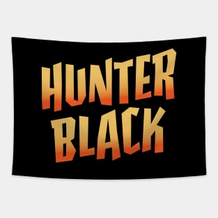 Hunter Black Logo Tapestry