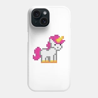 Pixelated unicorn Phone Case