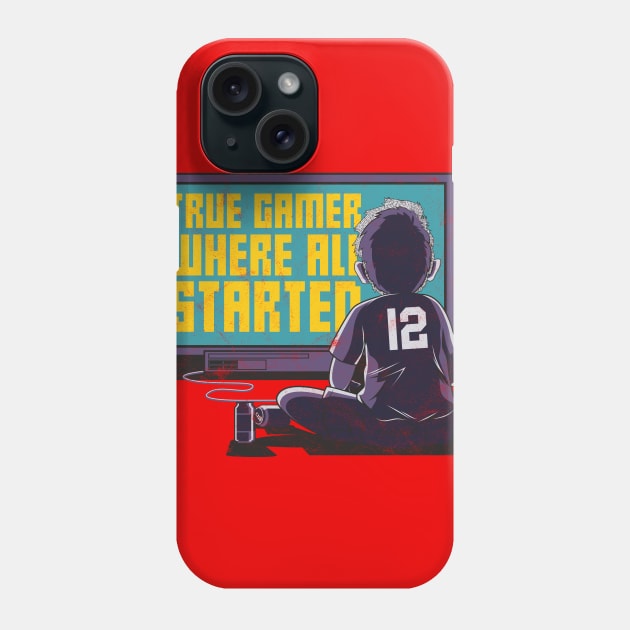 True Pro Gamer Retro Phone Case by avshirtnation