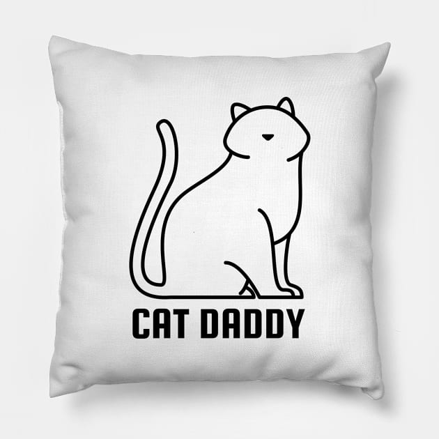 CAT DADDY. Pillow by OUSTKHAOS