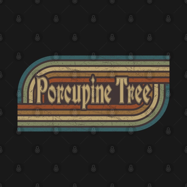 Porcupine Tree Vintage Stripes by paintallday