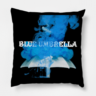 Blue umbrella Pillow