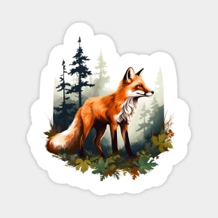 Forest Foxes Magnet