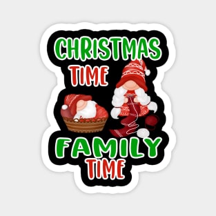 Christmas time Family time,Christmas family design Magnet