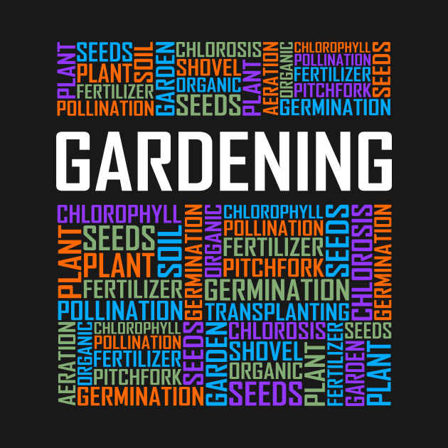 Gardening Words by LetsBeginDesigns