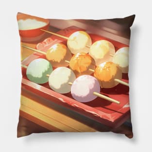 Delicous Japanese Food Dango - Anime Wallpaper Pillow