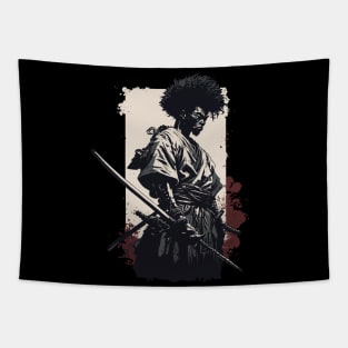 Afro-American Samurai Tapestry