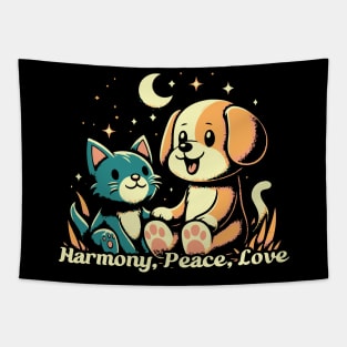 Harmony, Peace, Love Tapestry