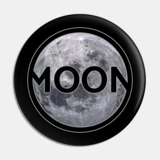 Moon with lettering gift space idea Pin