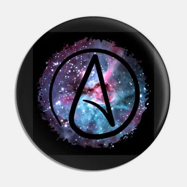 Starry Atheist Pin by WFLAtheism