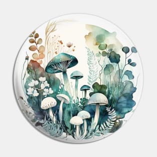 Mushroom Patch Design Pin