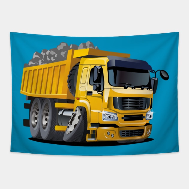 Cartoon truck Tapestry by Mechanik