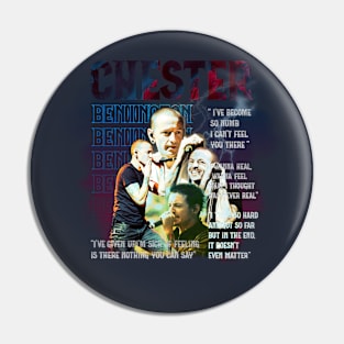 Chester Bennington t shirt design Pin