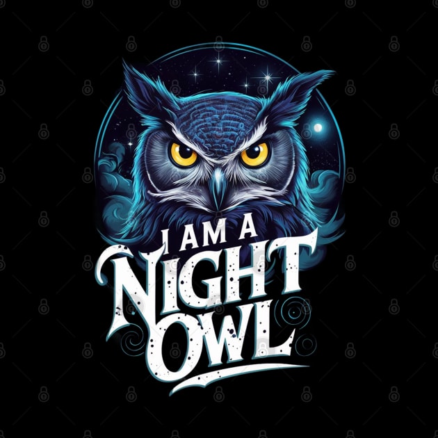 Embrace the Night: I am a Night Owl T-shirt by UrbanBlend