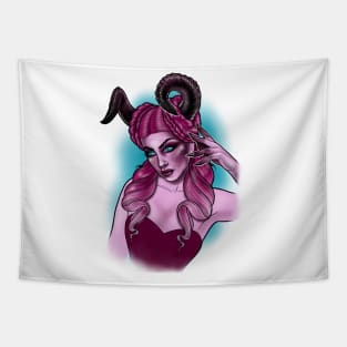 Pink Demon Tapestry