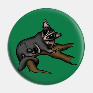 Climbing Sugar Glider Pin