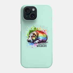 Hippo Protect Wildlife Phone Case