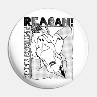 Rock Against Reagan Pin