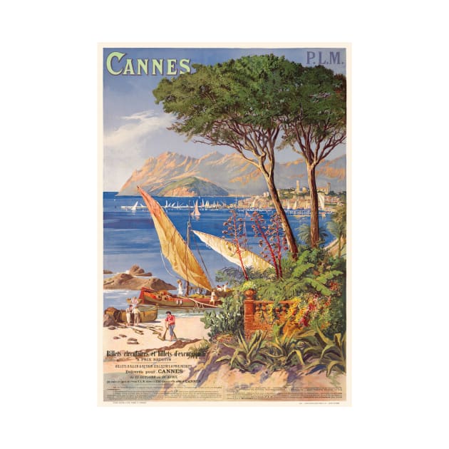 Cannes France Vintage Poster 1900 by vintagetreasure