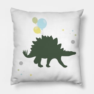 Birthday Dinosaur - Stegosaurus - Dinosaur for Kids Pillow