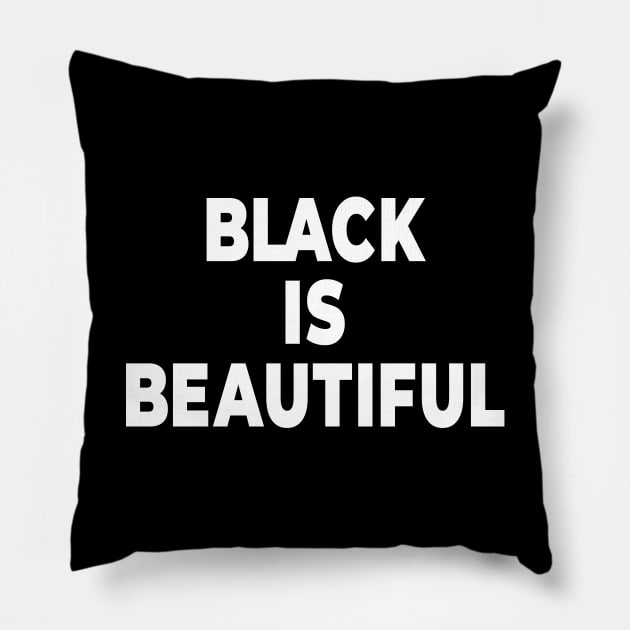 Black is Beautiful Pillow by MadeBySerif