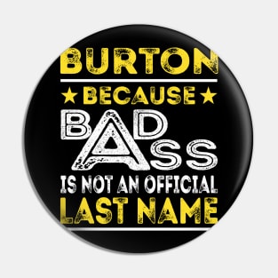 BURTON Pin