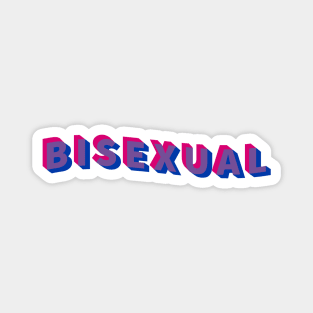 wiggly bisexual design Magnet